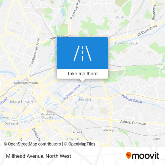 Millhead Avenue map