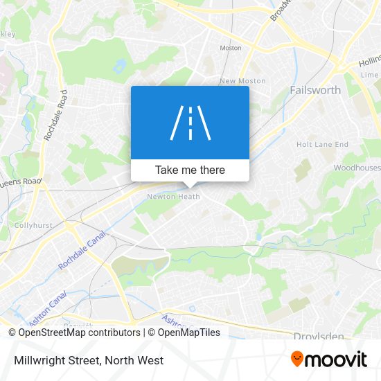 Millwright Street map