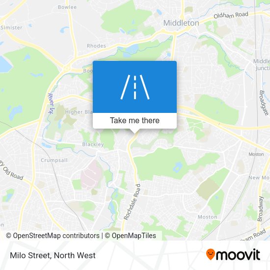 Milo Street map