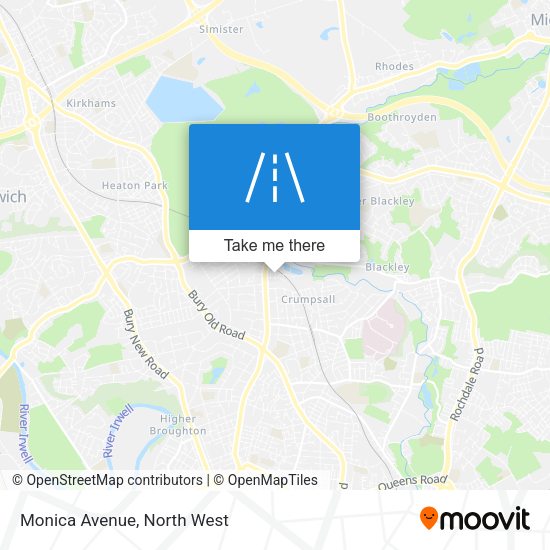 Monica Avenue map