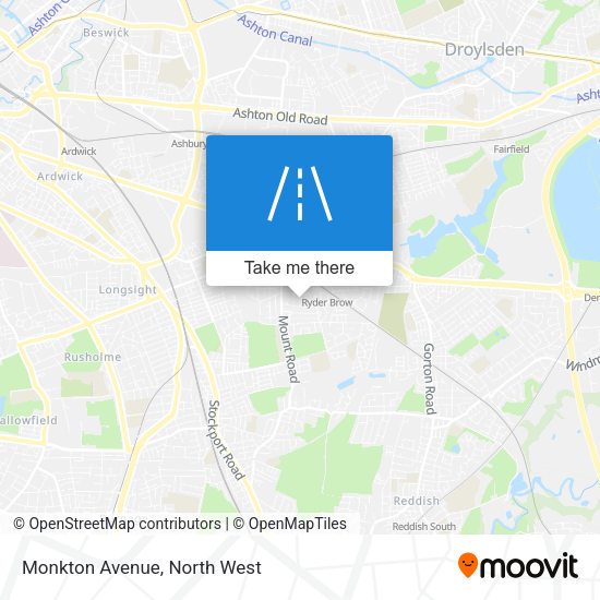 Monkton Avenue map
