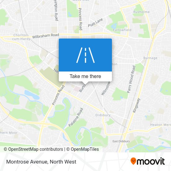 Montrose Avenue map