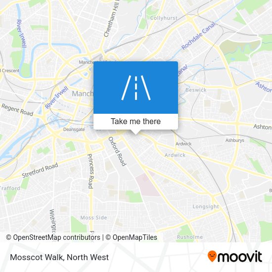 Mosscot Walk map