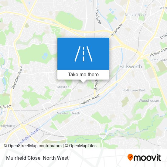 Muirfield Close map