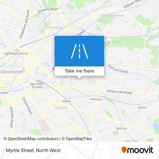 Myrtle Street map