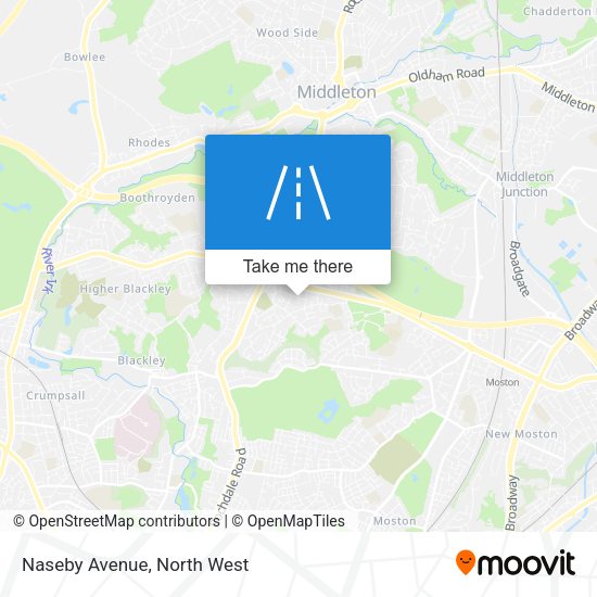 Naseby Avenue map