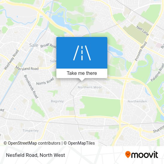 Nesfield Road map