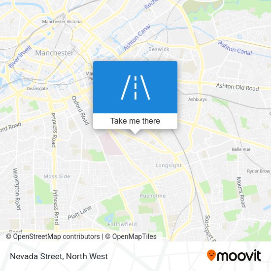 Nevada Street map