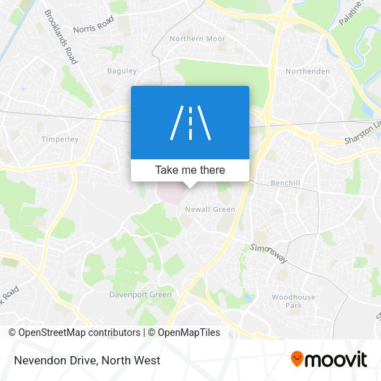 Nevendon Drive map