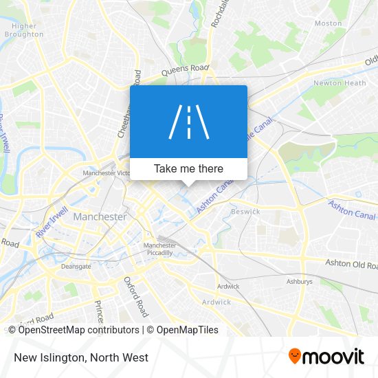 New Islington map