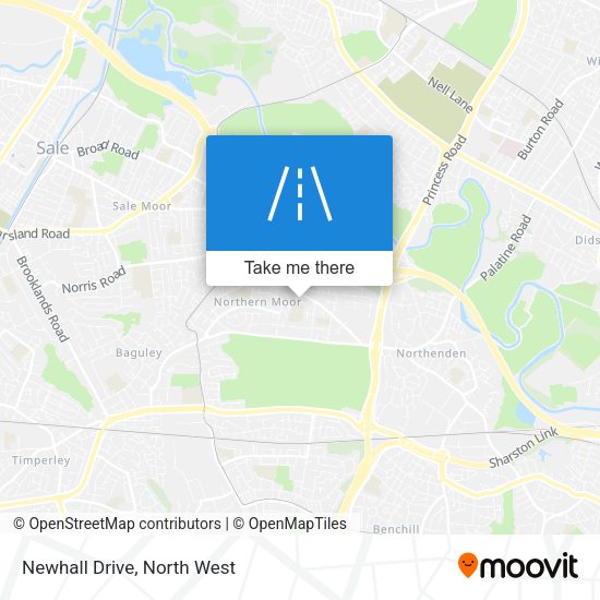Newhall Drive map