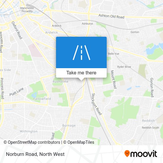 Norburn Road map