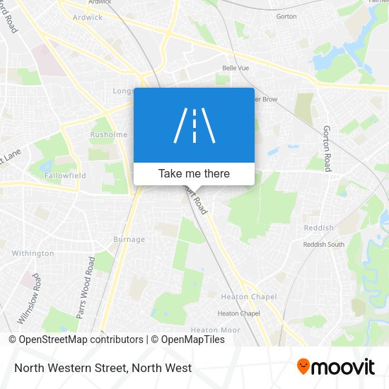 North Western Street map