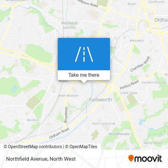 Northfield Avenue map
