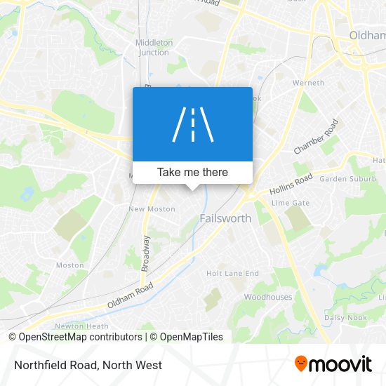 Northfield Road map