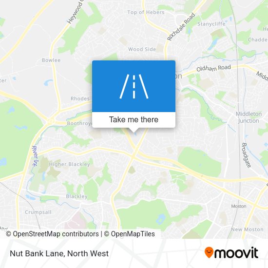 Nut Bank Lane map