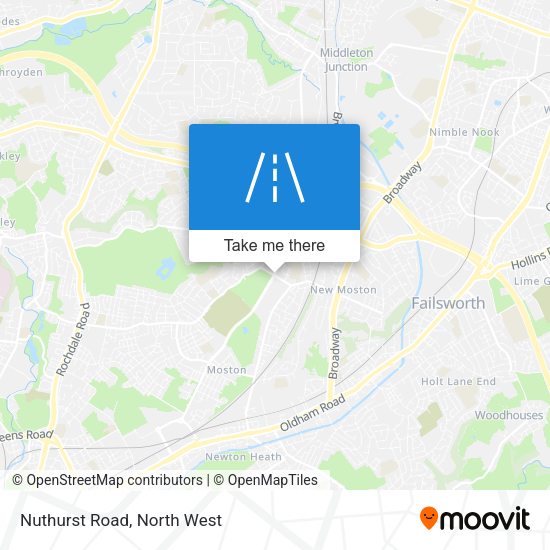 Nuthurst Road map