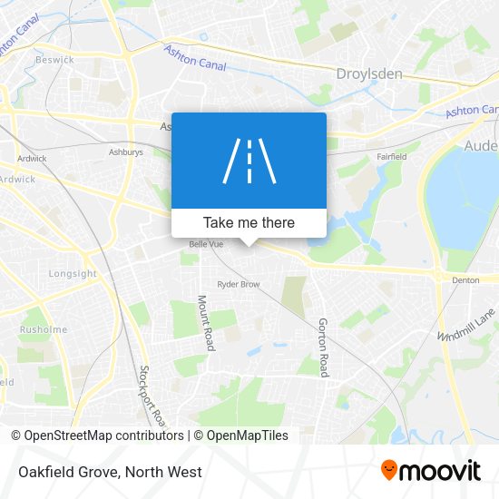 Oakfield Grove map