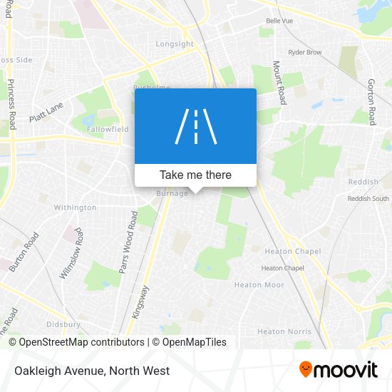 Oakleigh Avenue map
