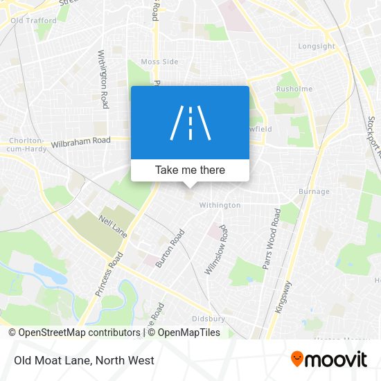 Old Moat Lane map