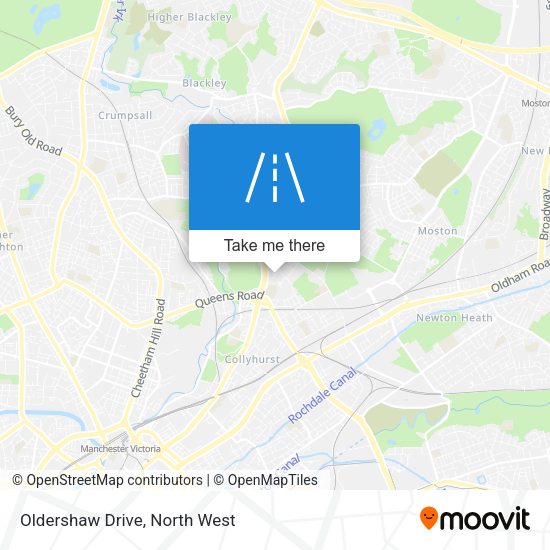 Oldershaw Drive map