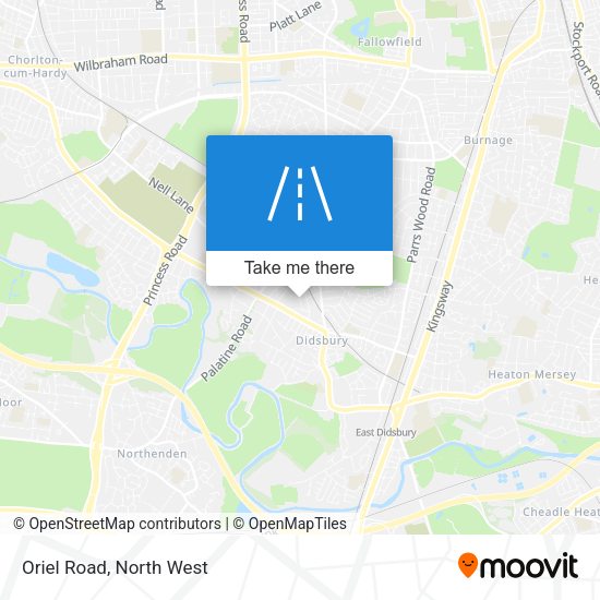 Oriel Road map