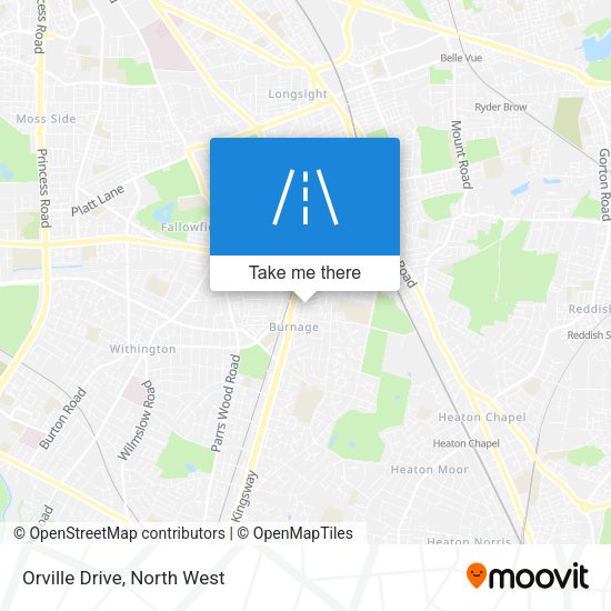 Orville Drive map