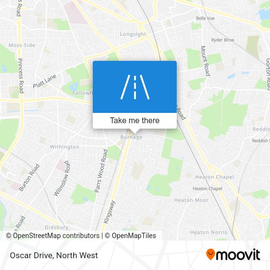 Oscar Drive map