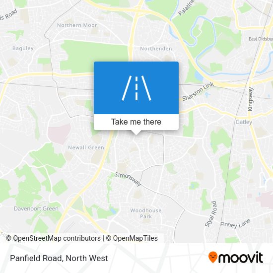 Panfield Road map