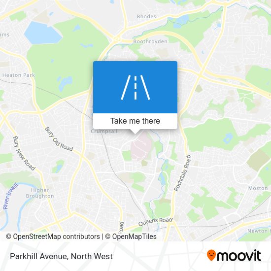 Parkhill Avenue map