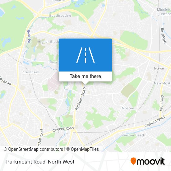 Parkmount Road map