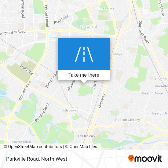 Parkville Road map