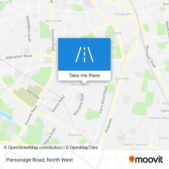 Parsonage Road map