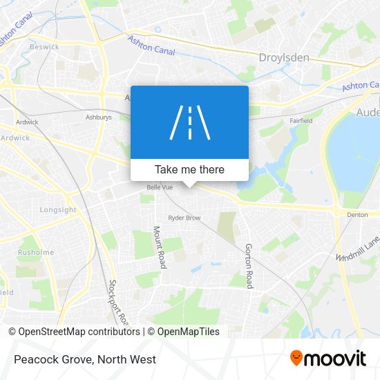 Peacock Grove map