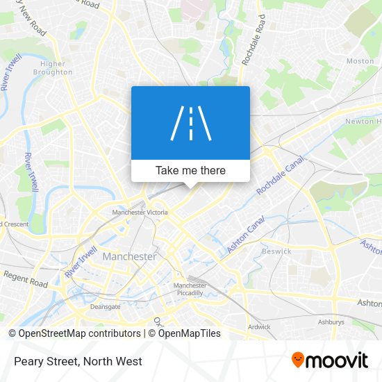 Peary Street map