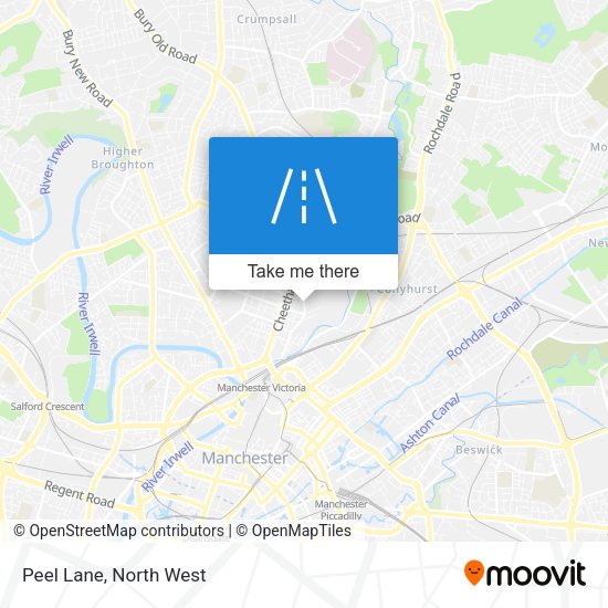 Peel Lane map