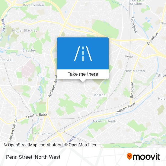 Penn Street map
