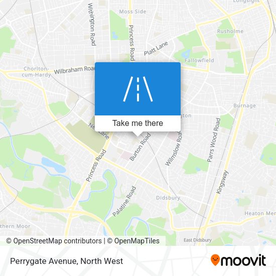 Perrygate Avenue map