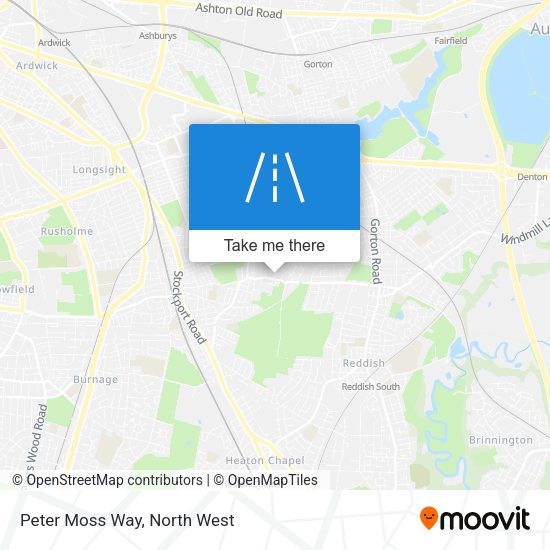 Peter Moss Way map