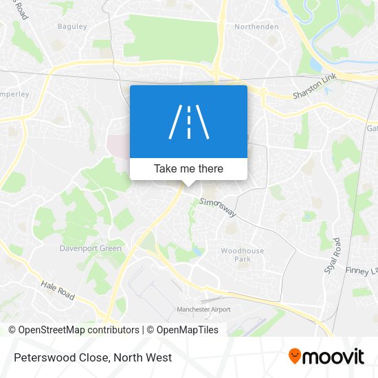 Peterswood Close map
