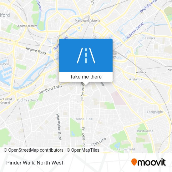 Pinder Walk map