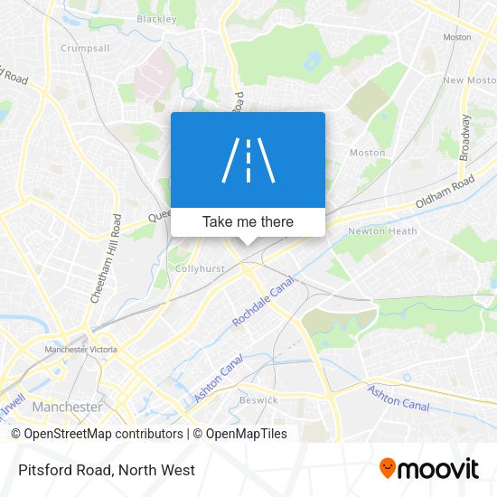 Pitsford Road map