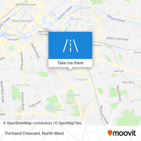 Portland Crescent map