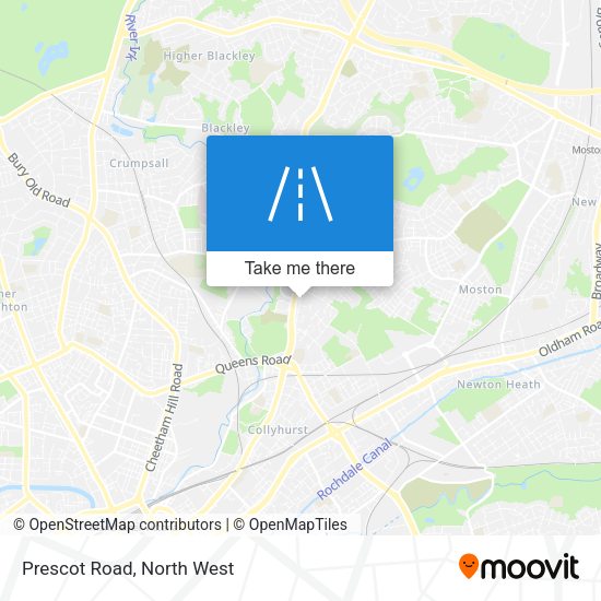 Prescot Road map