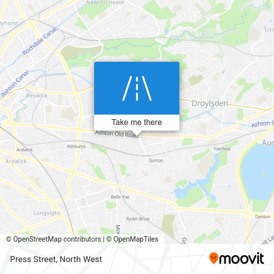 Press Street map