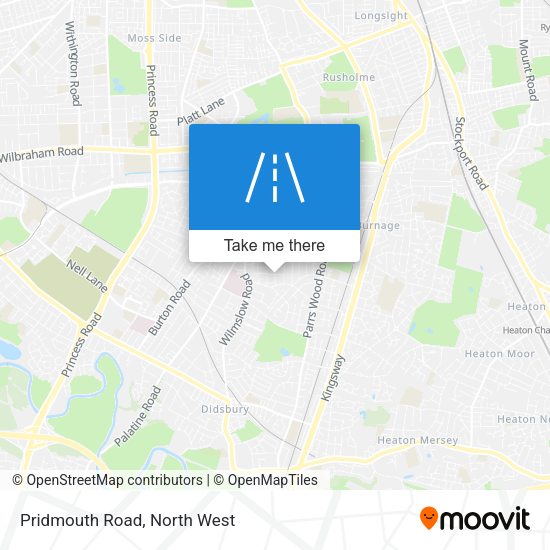 Pridmouth Road map