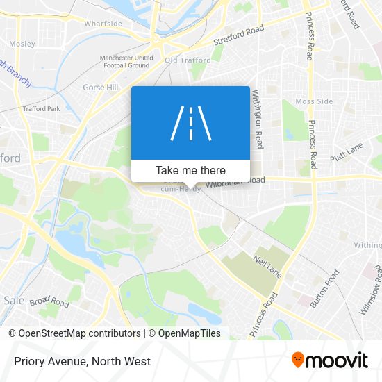 Priory Avenue map