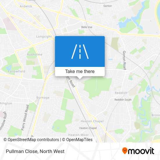 Pullman Close map