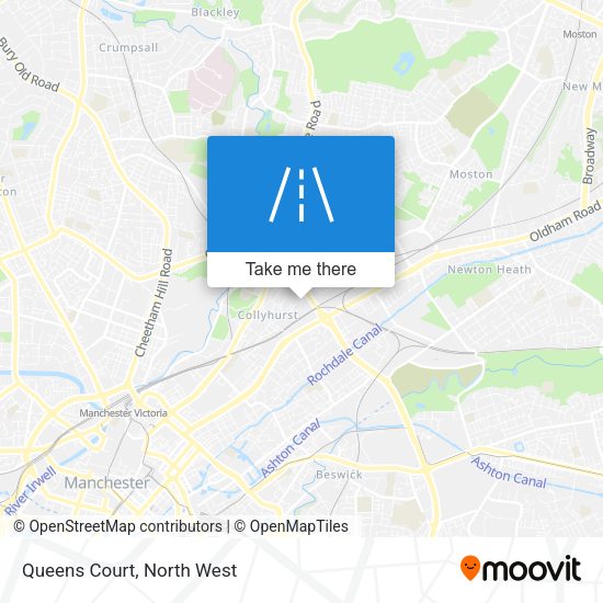 Queens Court map