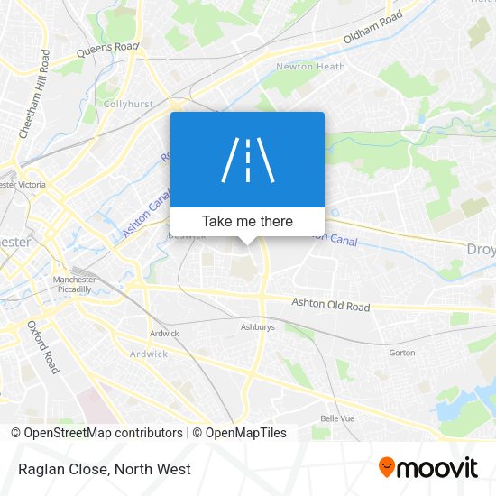 Raglan Close map